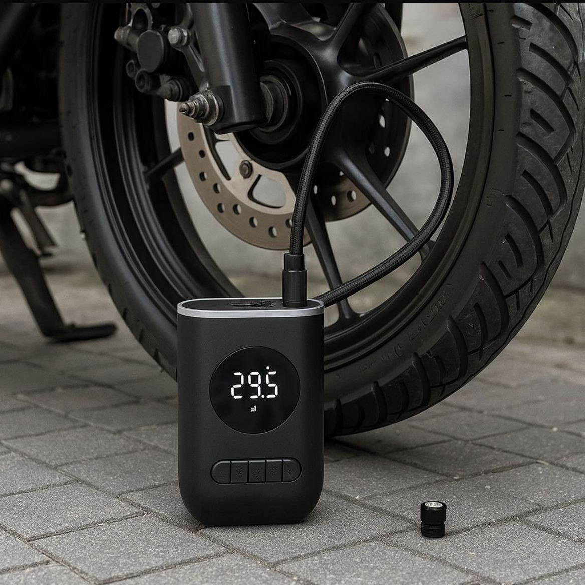 Calibrador De Ar Digital Para Pneu Portátil Compressor Usb