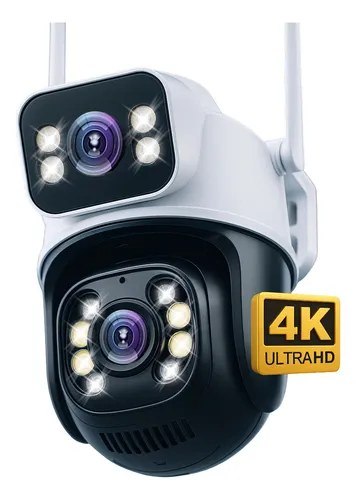 ➡️ Câmera Segurança Ip Externa Wifi A28 App Icsee À Prova Dágua Ip66 Dome Lente Dupla Lentes...