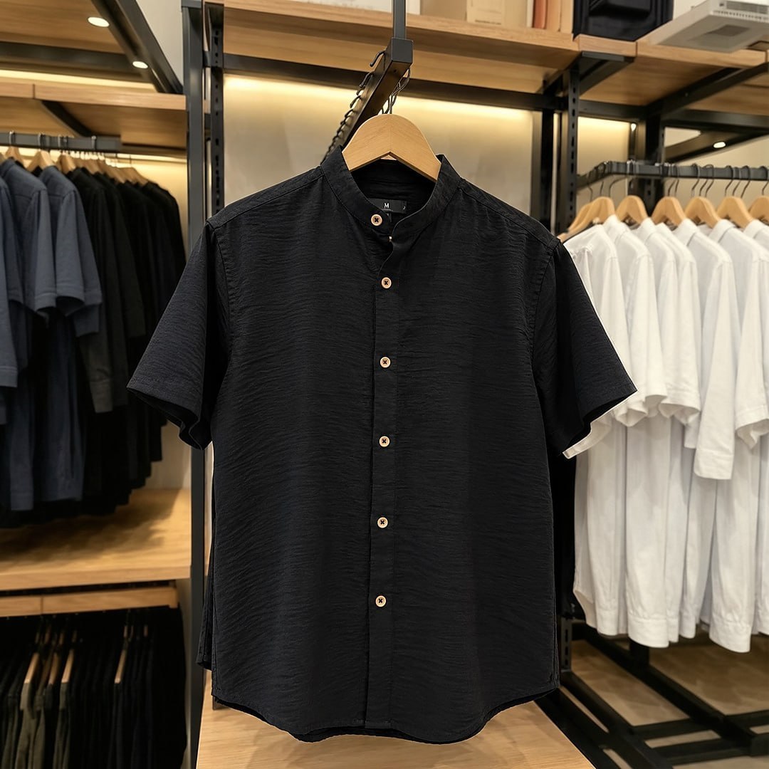 Camisa Slim Fit Social Masculina Gola Padre (12 cores)