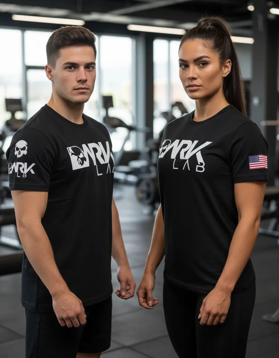 Camiseta Dry-fit Preta Caveira Unisex Dark Lab
