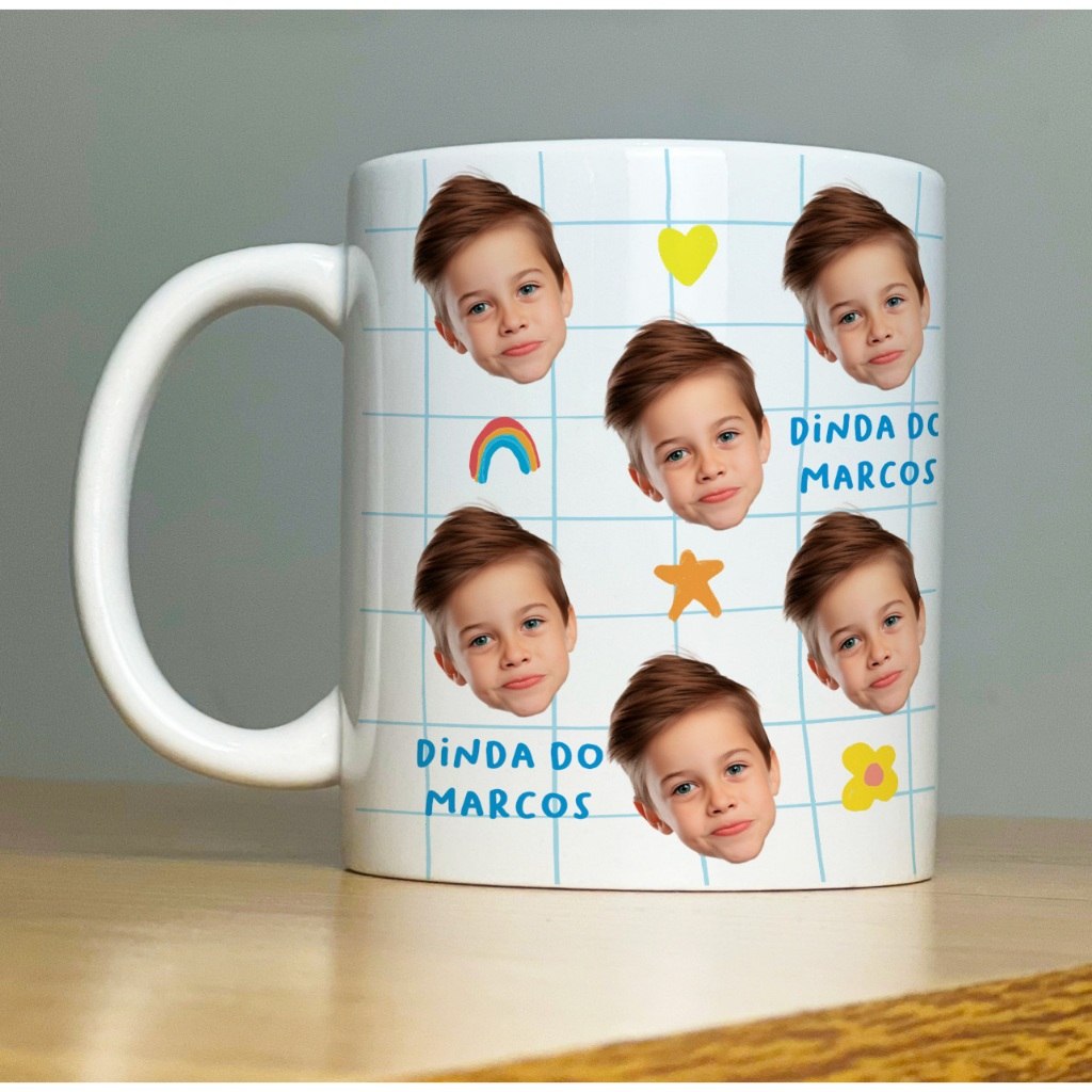 🆘CANECA PERSONALIZADA COM FOTO 325ML | PRESENTE PARA MÃES, PAIS, AVÓS E DINDOS | PORCELANA P...