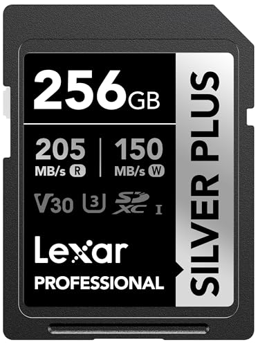 ➡️ Cartão de Memória Lexar Professional Silver Plus SDXC UHS-I Card 256GB