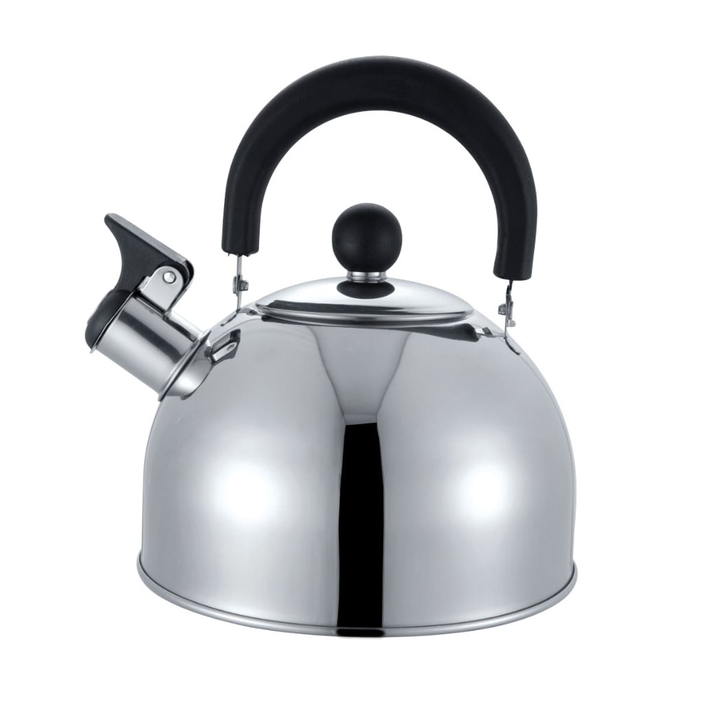 🆘CHALEIRA INOX COM APITO PARA FOGÃO GÁS ELÉTRICO FERVE RÁPIDO LUXO