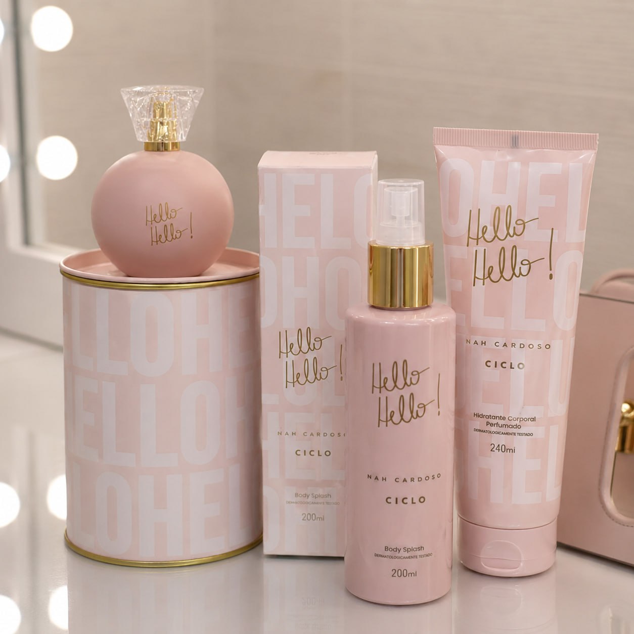 Ciclo Hello Hello! By Nah Cardoso para Ela Com Deo Colônia e Body Splash
