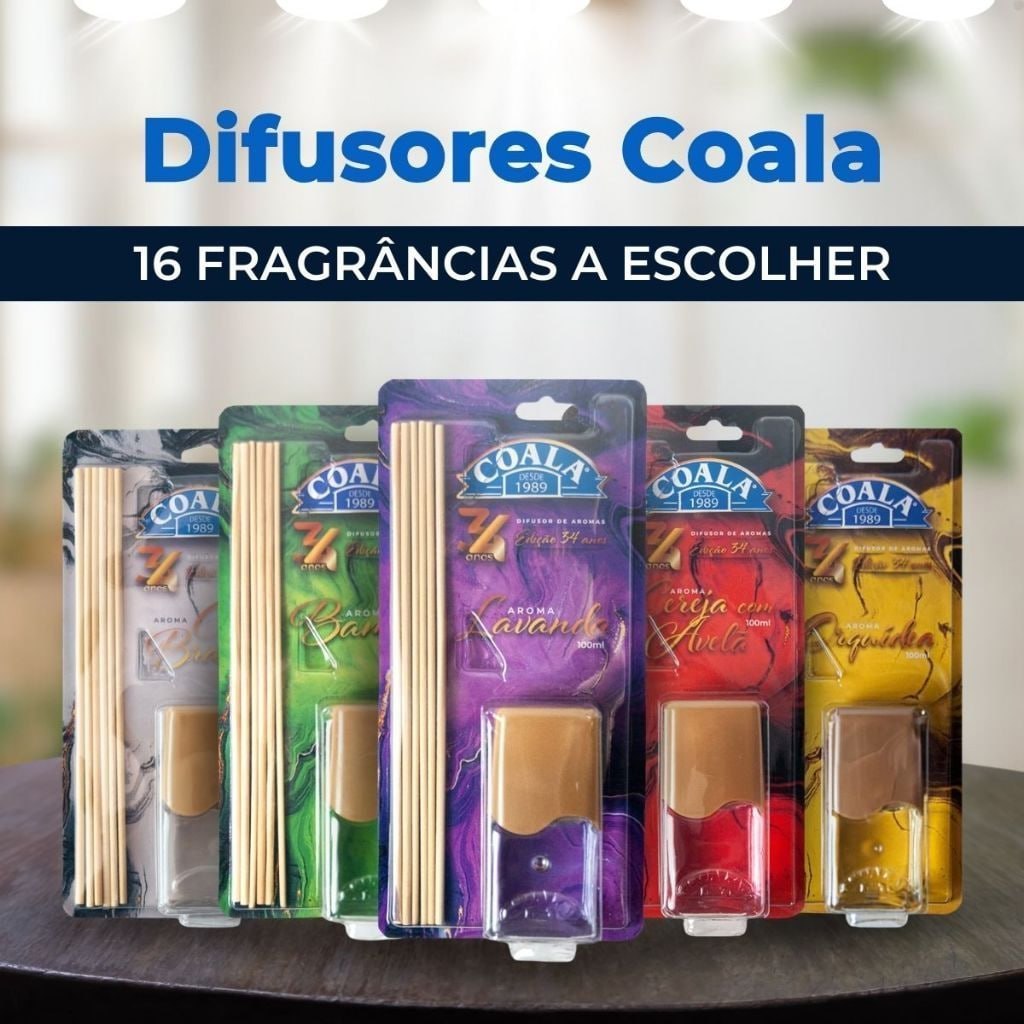 COALA DIFUSOR DE AROMAS E AMBIENTES COM VARETAS 100ML - 1 UNIDADE