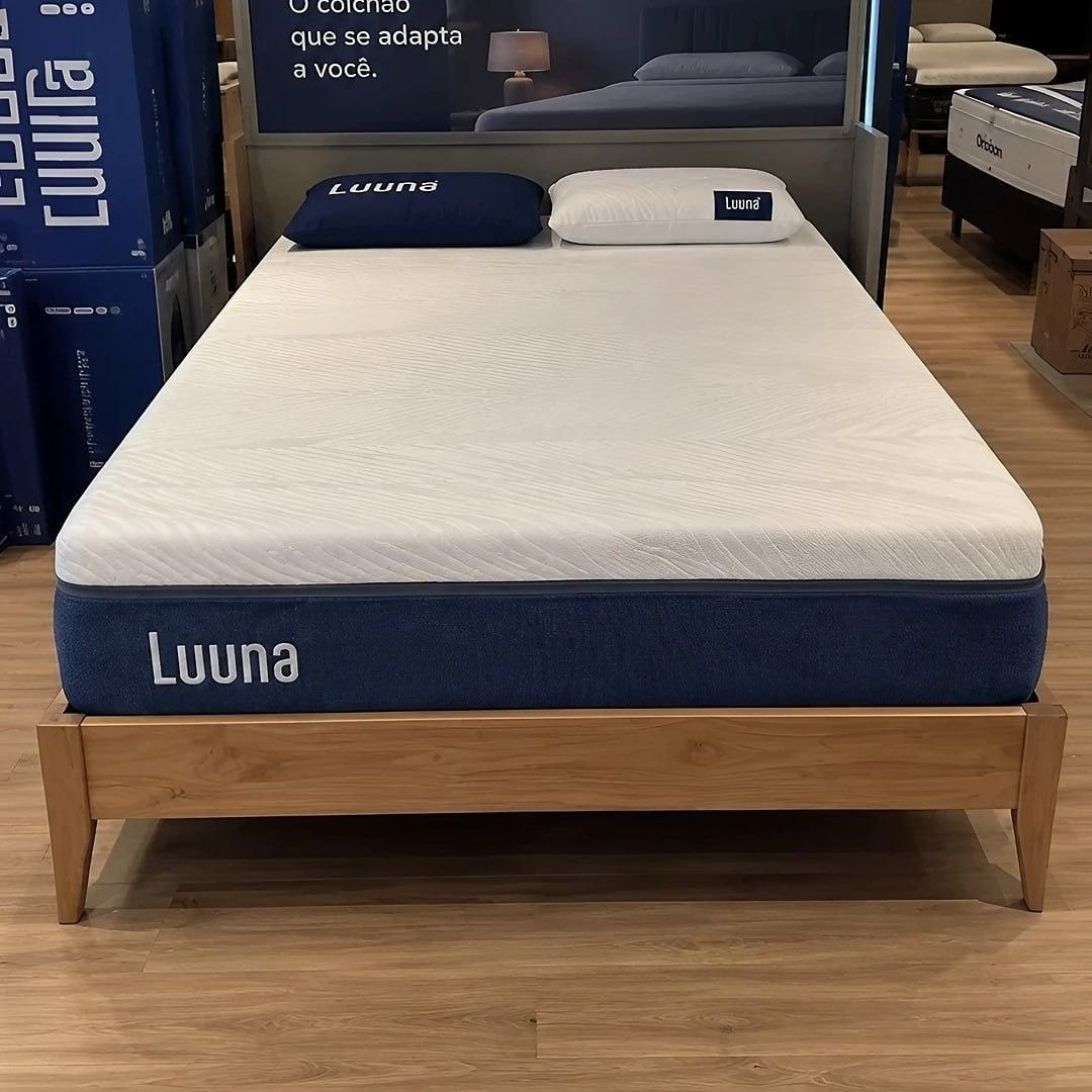 Colchão Queen Luuna Blue, Espuma 20 cm 10 Anos de Garantia