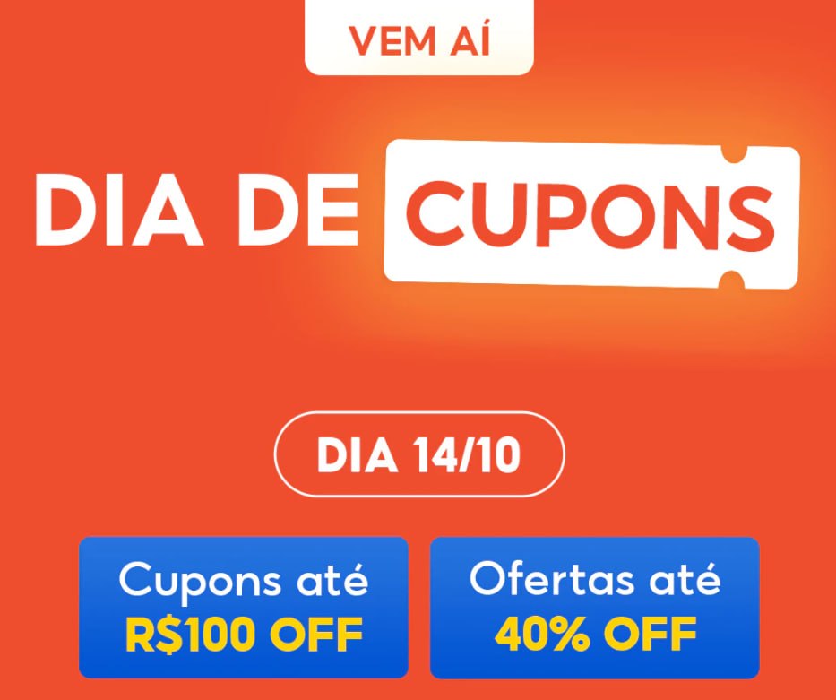🚨 COMEÇA MEIA NOITE - DIA DE CUPONS SHOPEE
