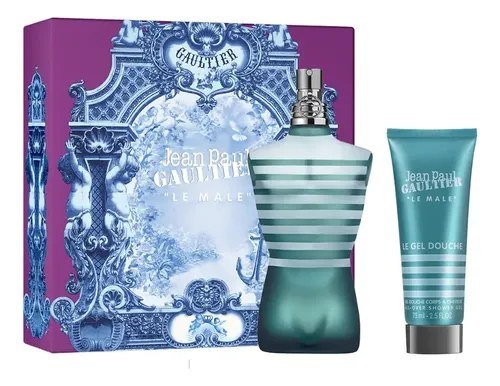 ➡️ Conjunto de perfume Jean Paul Gaultier Le Male EDT 75 ml + Gel de banho 75 ml FD25 EDT 75...