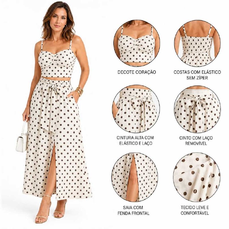 🔥 CONJUNTO FEMENINO POA PARA QUALQUIER TIPO DE OCASIAO LEVE E COMFORTABLE