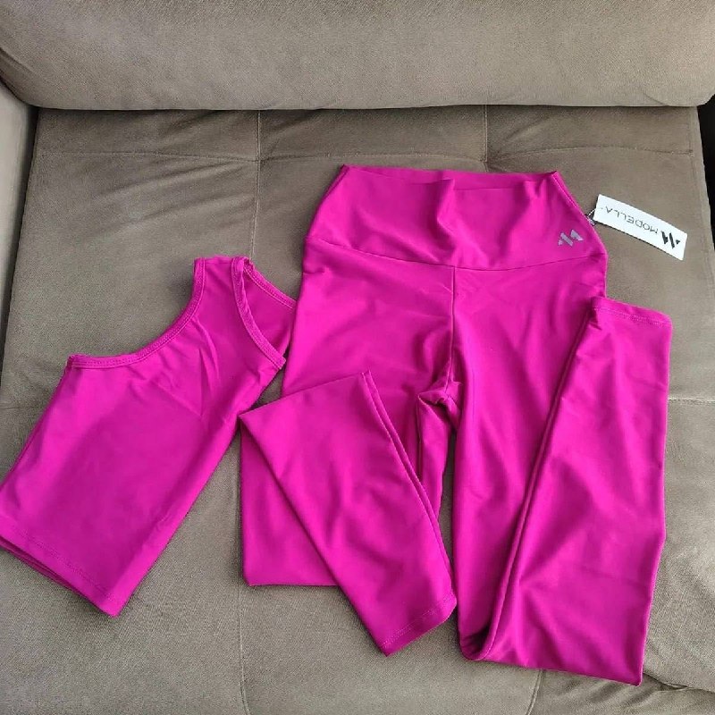 Conjunto Suplex Blackout Zero Transparência Legging E Croppe