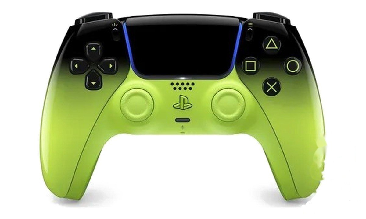 ➡️ Controle sem fio PlayStation DualSense Remix Green
