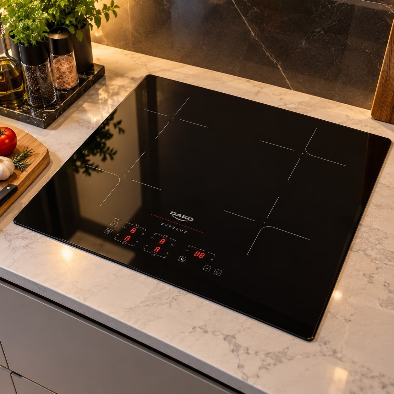 Cooktop De Indução 4 Zonas Dako Supreme 7200w Preto 220v