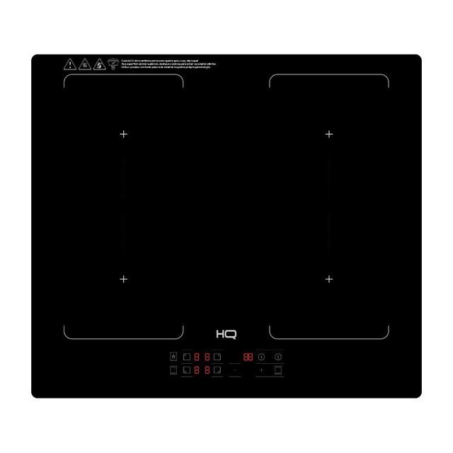 ⚠️ COOKTOP DE INDUÇÃO EMBUTIR HQ 4 BOCAS PAINEL TOUCH FREE ZONE PRETO 7000W HQ-IDE7004FZ 220V