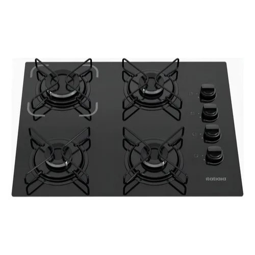 ⚠️ COOKTOP ITATIAIA ESSENCIAL 4 BOCAS PRETO BIVOLT 127V/220V COM ACENDIMENTO AUTOMÁTICO