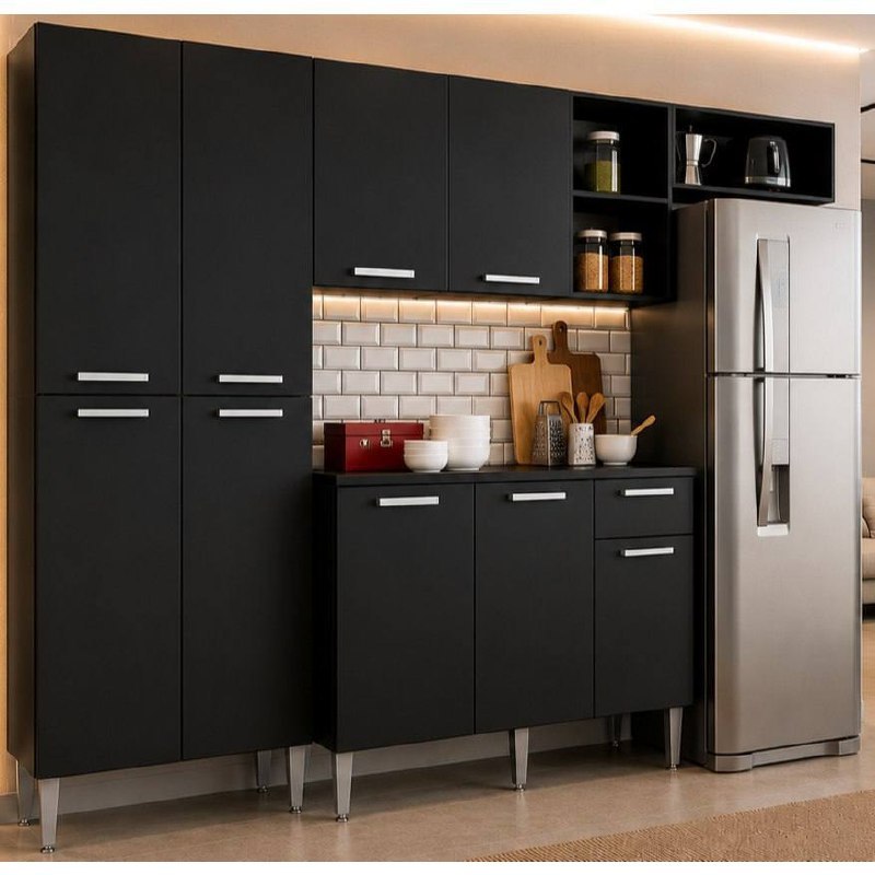 ⚠️ COZINHA COMPACTA PEQUIM MULTIMÓVEIS V2933 COM BALCÃO