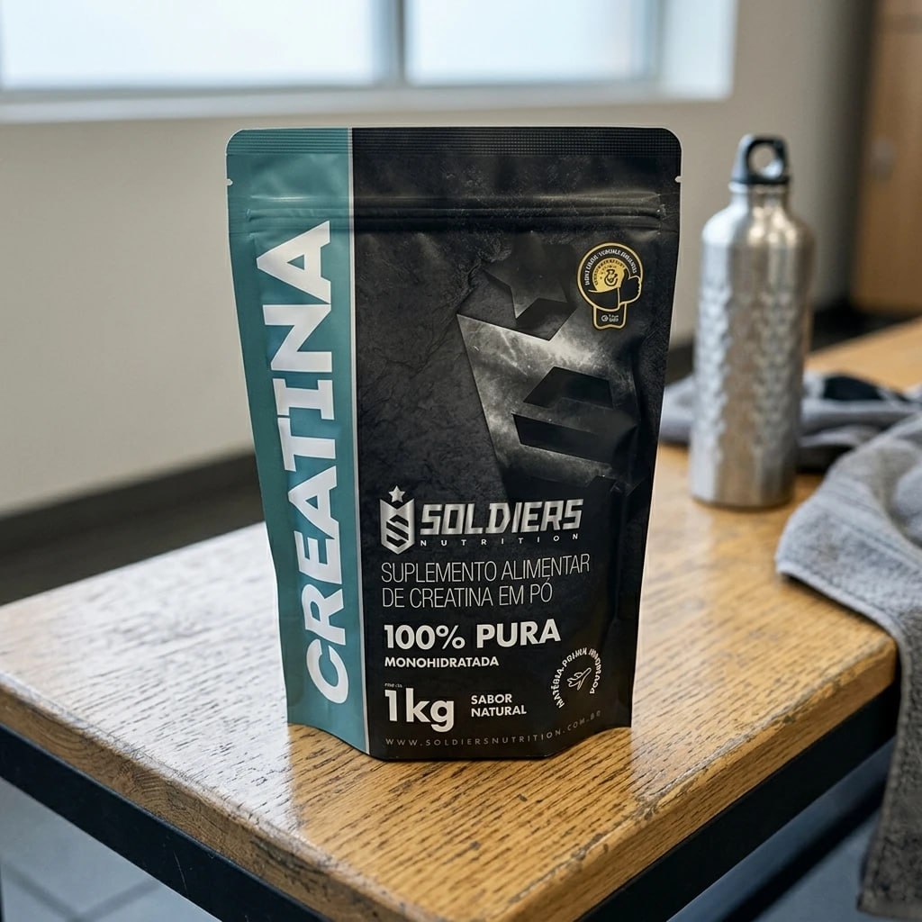 Creatina Soldiers Nutrition Em Pó Sem Sabor X 1kg