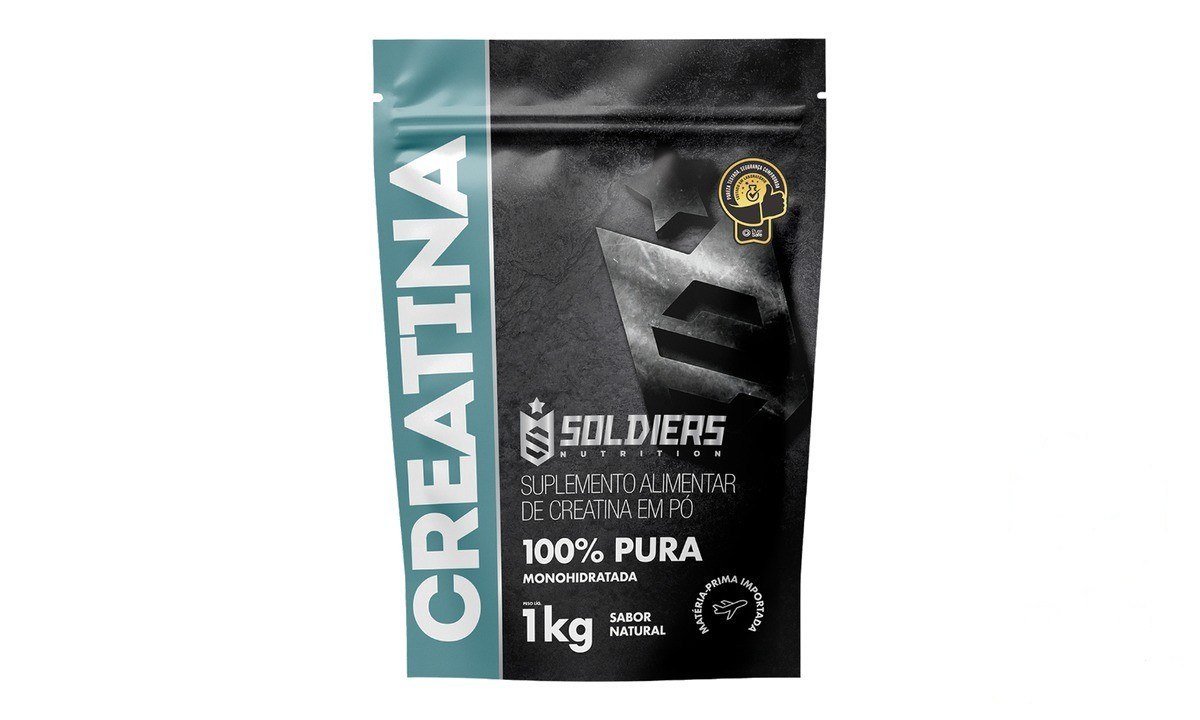 ➡️ CREATINA SUPLEMENTO MONOHIDRATADA EM PÓ 100% PURA IMPORTADA SOLDIERS NUTRITION