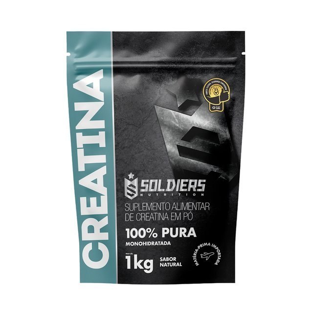 ⚠️ CREATINA SUPLEMENTO MONOHIDRATADA EM PÓ 100% PURA IMPORTADA SOLDIERS NUTRITION