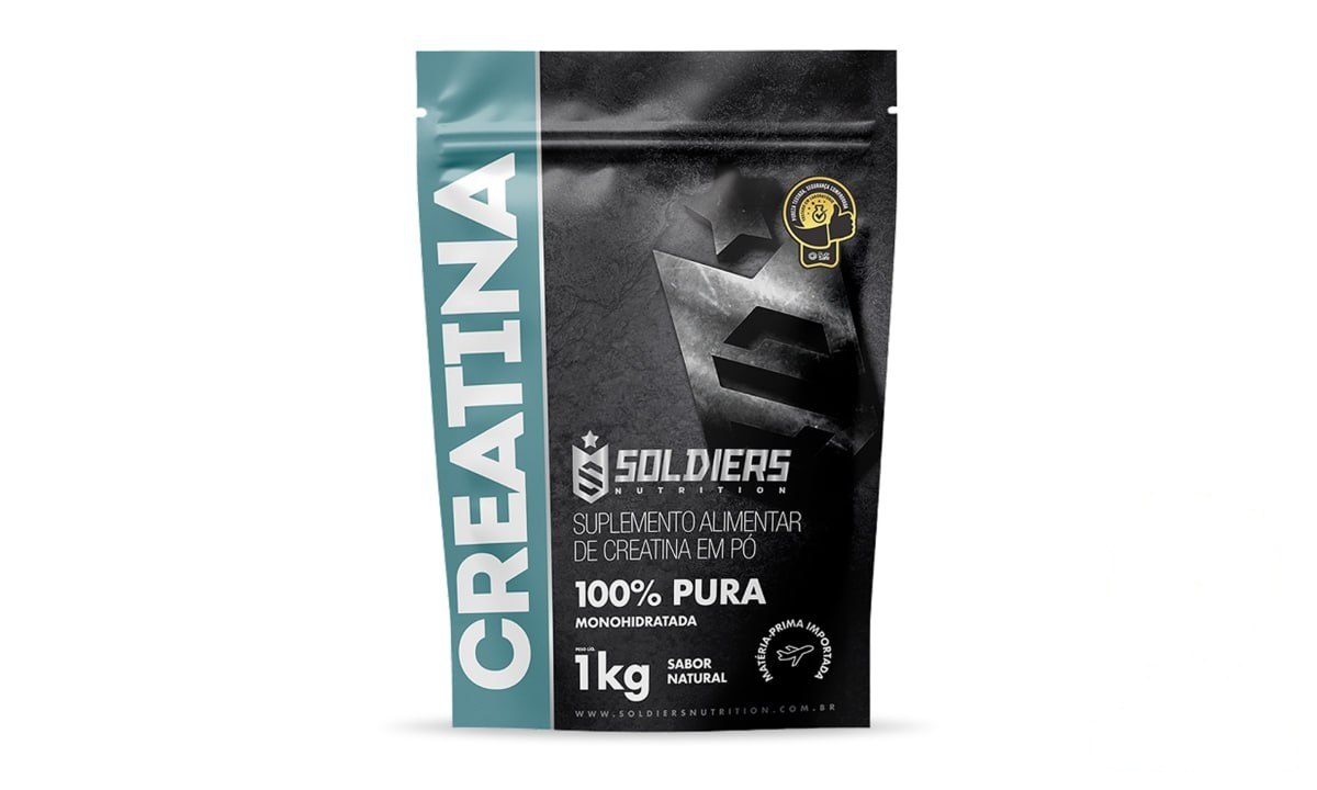 ➡️ CREATINA SUPLEMENTO MONOHIDRATADA EM PÓ 100% PURA IMPORTADA - SOLDIERS NUTRITION