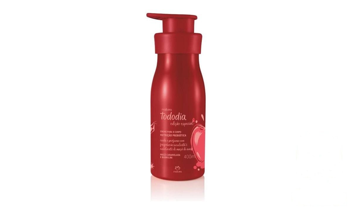 ➡️ CREME PARA O CORPO NATURA TODODIA MAÇÃ CARAMELADA E BAUNILHA 400ML