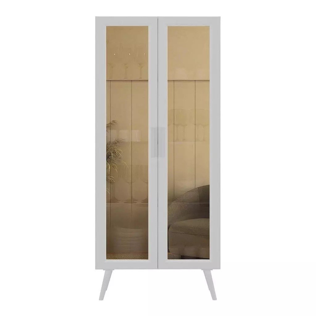 ⚠️ CRISTALEIRA COM 2 PORTAS DE VIDRO RETRÔ 68CM URBAN MULTIMÓVEIS MP6040