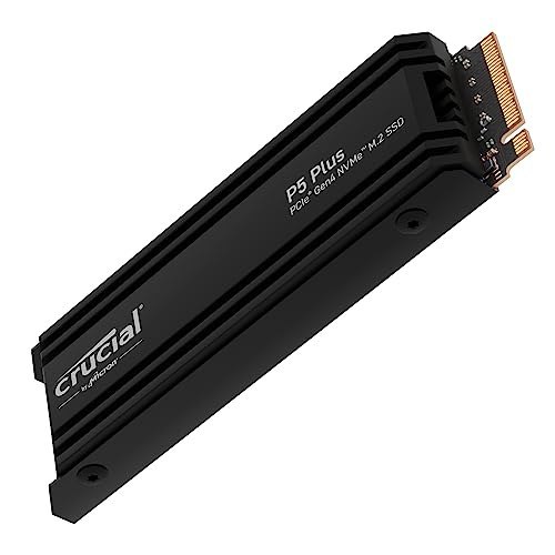 ➡️ Crucial Ssd interno para jogos P5 Plus 2Tb NVMe NVMe M.2 com dissipador de calor, compatí...