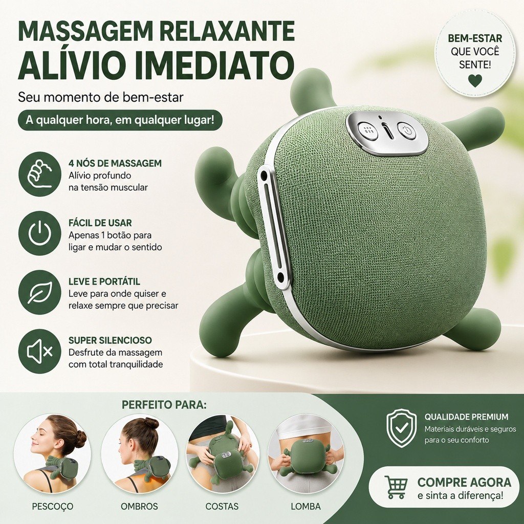 *🆘DEPOIS DE UM DIAZÃO, VOCÊ MERECE ESSA MASSAGEM 😮‍💨😮‍💨 MASSEGEADOR DE PESCOÇO 8 PONTOS AQUE...