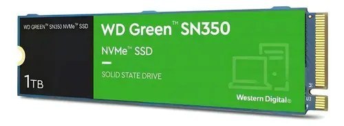 ➡️ Disco Sólido Interwestern Digital Wd Green Sn350 Wds100t2g0c Verde