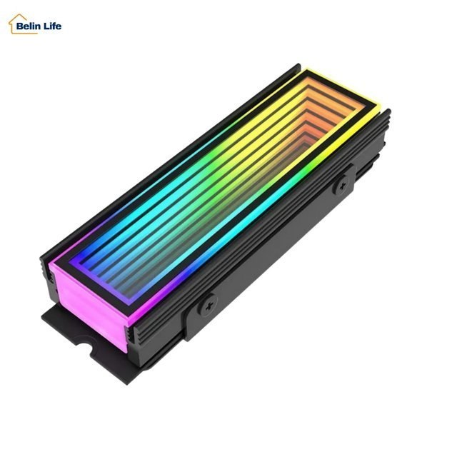 ⚠️ DISSIPADOR SSD M.2 2280 NVME DELTA-CN510 ARGB 5V 3 PINOS AURA SYNC