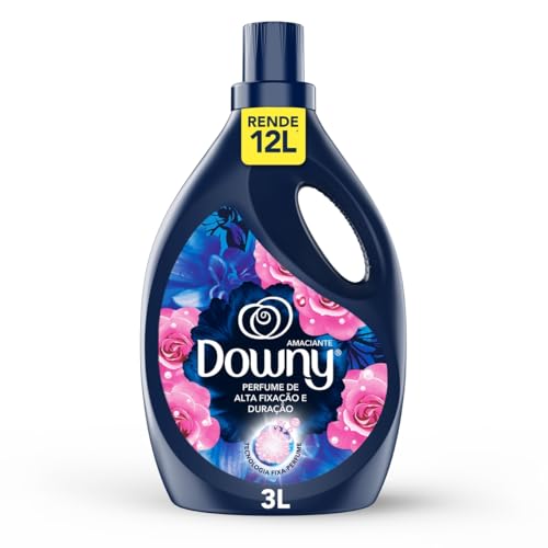 Downy Amaciante Concentrado Líquido Brisa Intenso 3L – Rende 12L | Fabric Softener com Perfu...