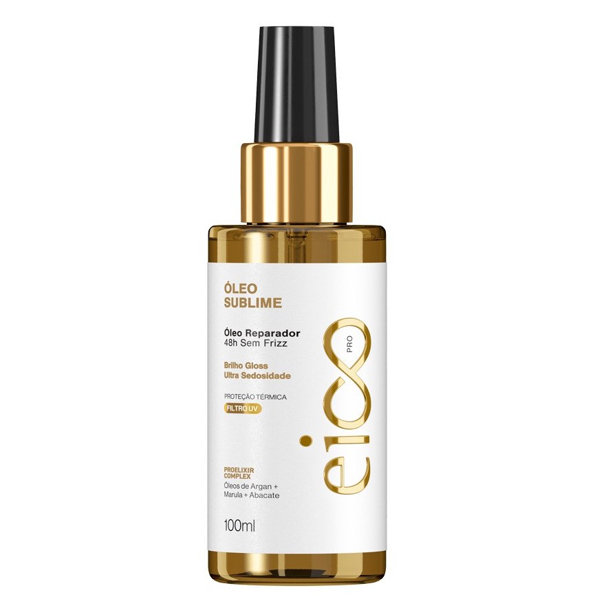 Eico Professional Óleo Sublime Ultra Sedosidade Reparador de Pontas Sem Frizz Proteção Térmi...