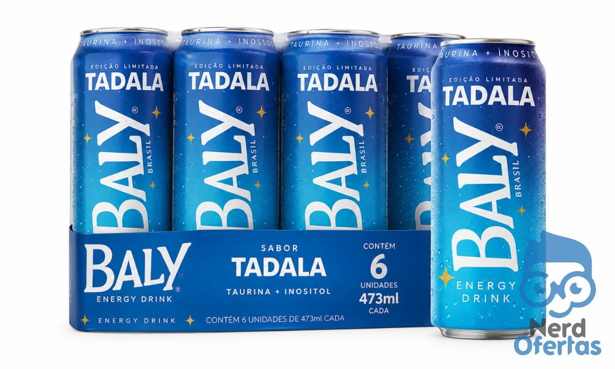 ➡️ Energético Baly Tadala Latão Pack C/6 Unid. 473 Ml