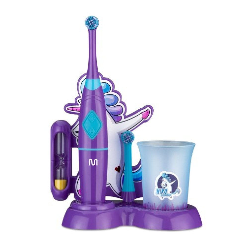 🔥 ESCOVA INFANTIL ELÉTRICA ROTACIONAL MULTI SAÚDE FUNNY BRUSH NIKO - HC054