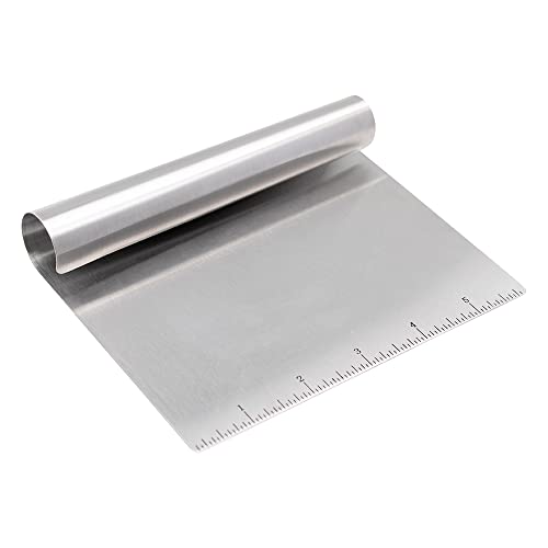 ➡️ Espátula para Confeitar Mimo Style, Aço Inox, 15 cm x 12 cm, com Régua Medidora, Multiuso...