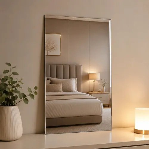 ⚠️ Espelho Decorativo Lapidado 50x30cm Parede Banheiro Sala Hal