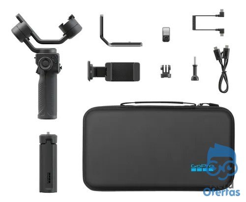 ⚠️ Estabilizador Gimbal GoPro Fluid Pro Ai para Smartphones, Câmeras, LED e Case inclusa