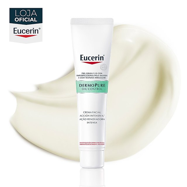 ⚠️ EUCERIN CREME FACIAL ANTIACNE AÇÃO RENOVADORA INTENSA DERMO PURE 40ML