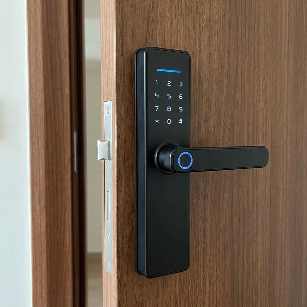 Fechadura Eletrônica Digital Bbg Smart Lock Biometria Preta
