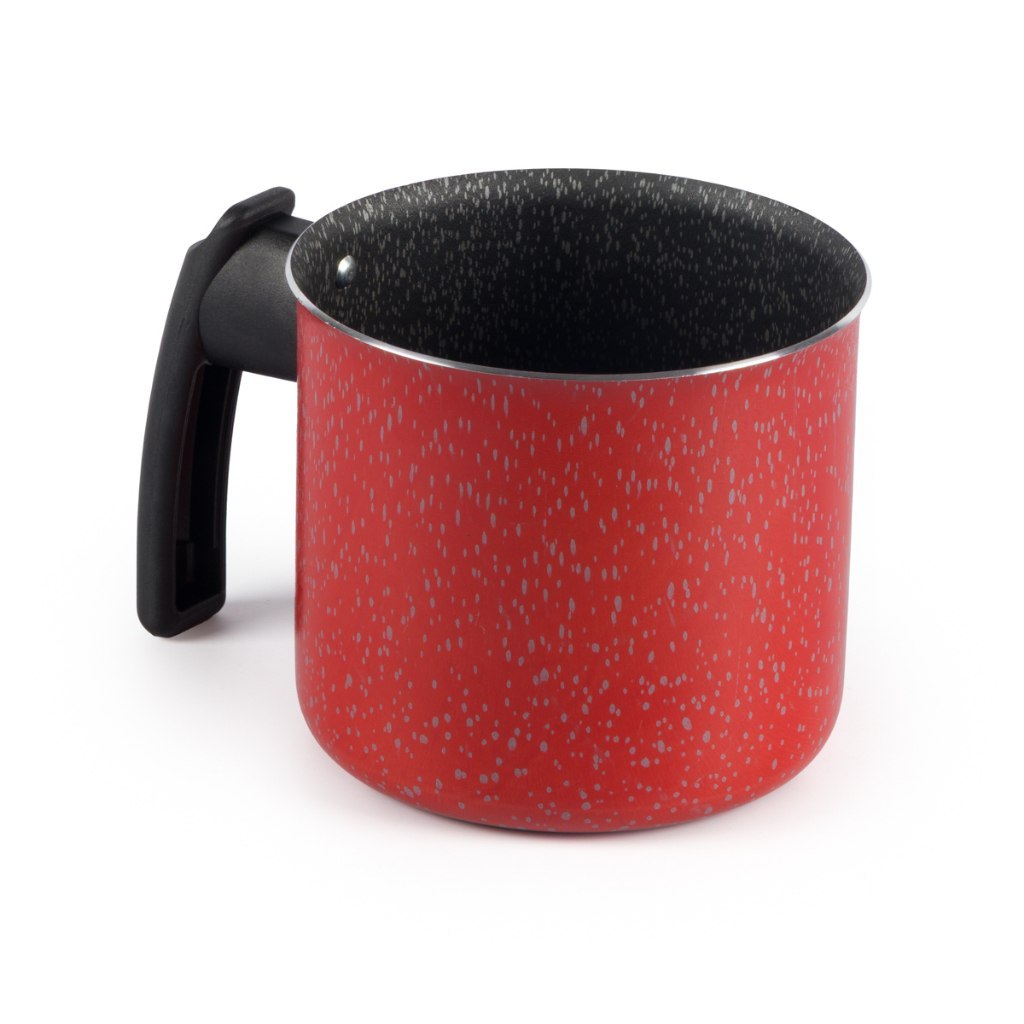 🆘 FERVEDOR ANTIADERENTE 12CM 1200ML VERMELHO NACIONAL