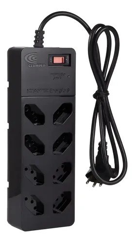 ⚠️ Filtro De Linha com Dps iCLAMPER Energia 8 Tomadas Régua com Tecnologia Lcf
