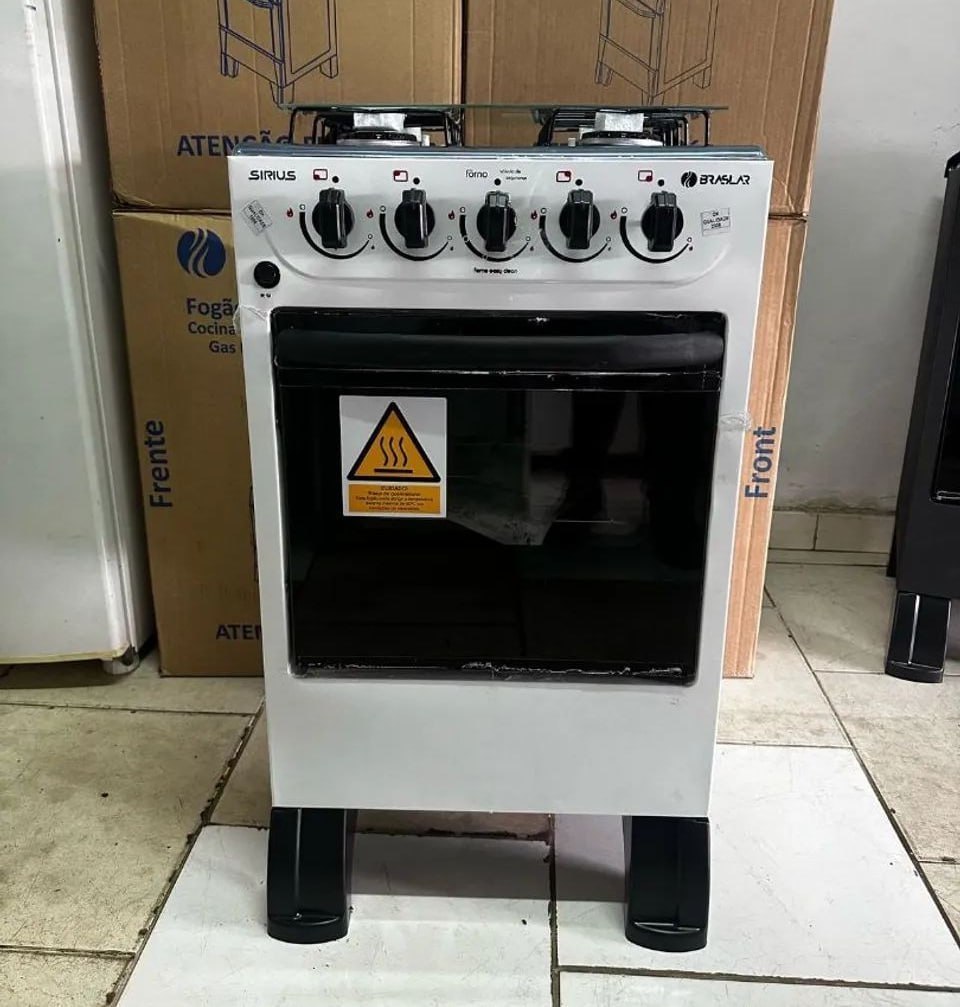 Fogão de Piso Braslar New Sirius 4 Bocas - Sem Acendimento Automático