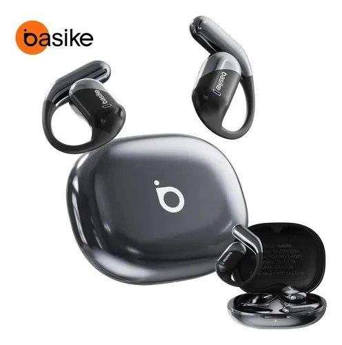 ➡️ Fone De Ouvido Basike Sem Fio Bluetooth Com Gancho Gamer Esportivo Baixa Latência 100h, D...