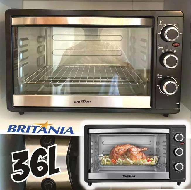 Forno Elétrico Britânia 36L Dupla Resistência 1500W