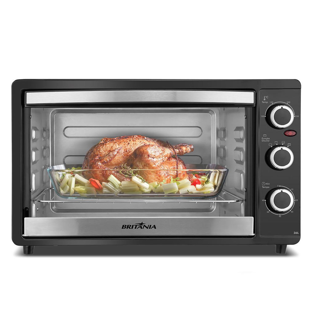 FORNO ELÉTRICO BRITÂNIA 36L DUPLA RESISTÊNCIA 1500W BFE41P