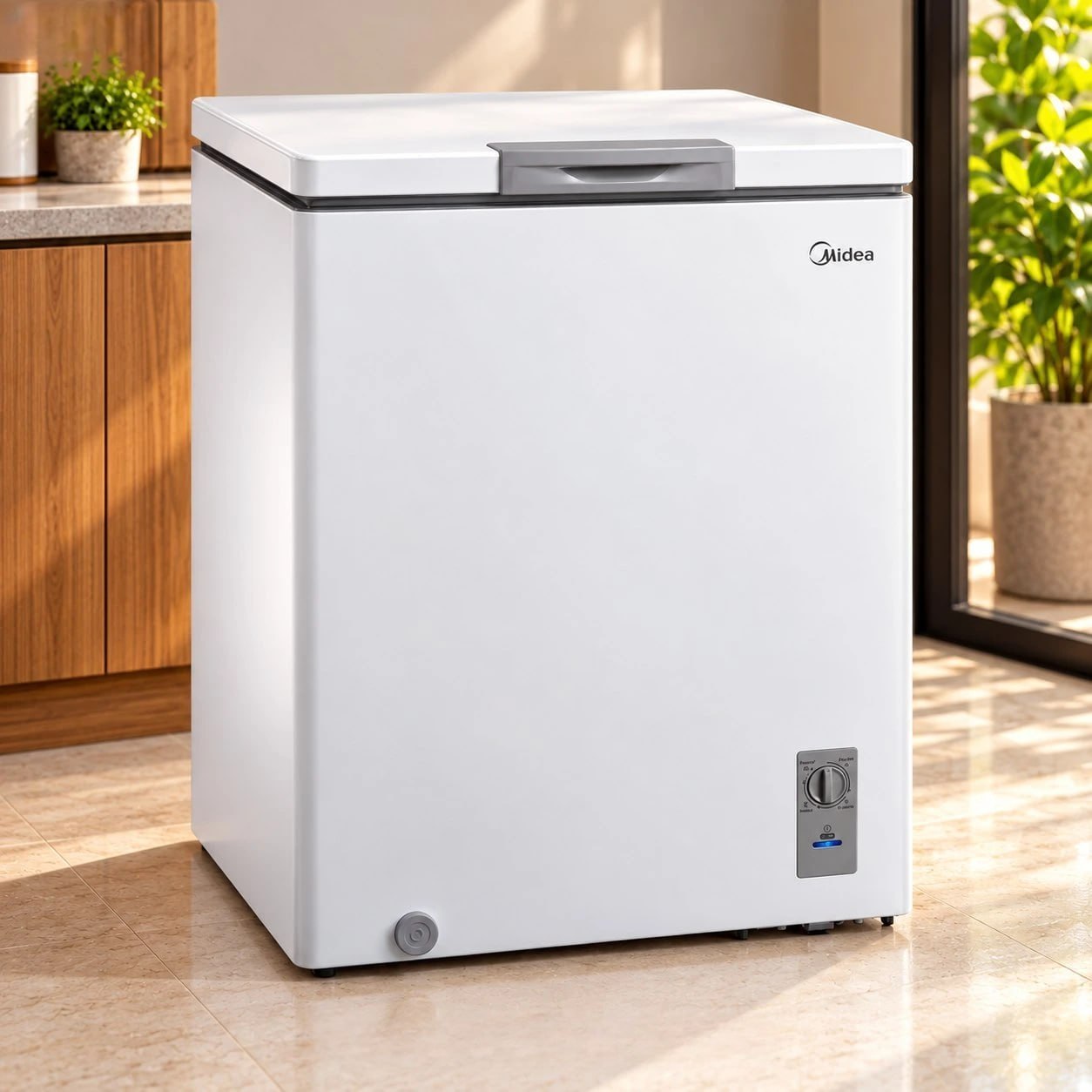 Freezer Horizontal 142l Inverter Bivolt Branco Midea