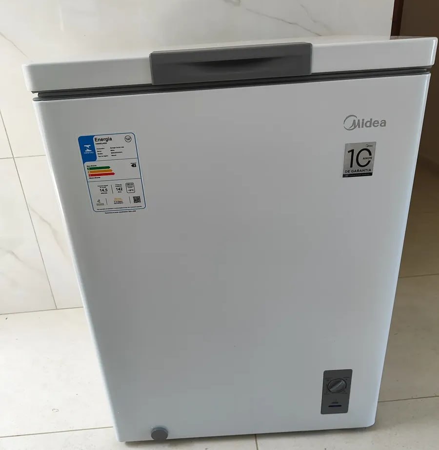 Freezer Horizontal congelamento rápido 142L Inverter Bivolt Midea