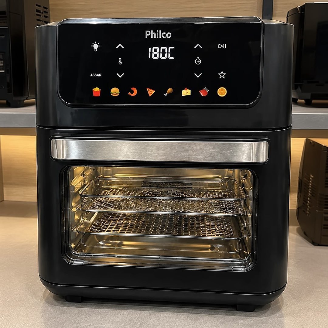 Fritadeira Air Fryer 11 Litros 8 Funções 1800w Philco PAF11B 220v
