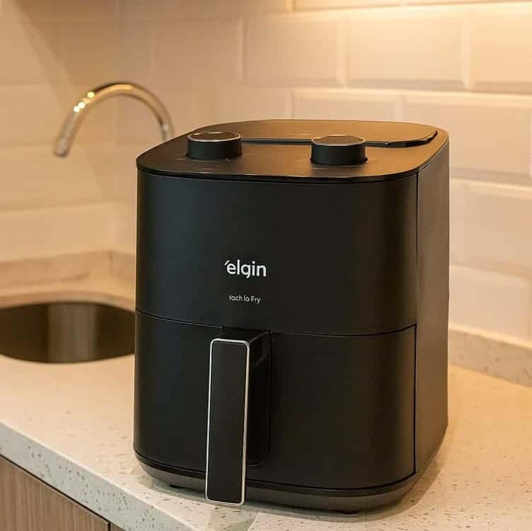 Fritadeira Air Fryer Elgin Facilita Fry 3,5l Potência 1400w Cor Preto