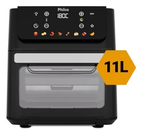 ➡️ Fritadeira Air Fryer Oven 11 Litros 1800w 8 Funções Philco PAF11B