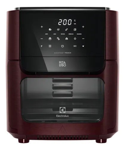 ⚠️ Fritadeira Air Fryer Oven Electrolux por Rita Lobo 12L Digital Vermelha Escura Experience...